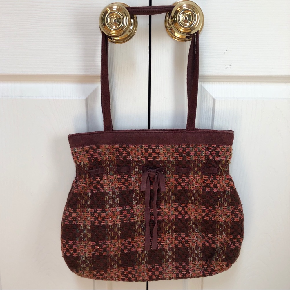 Vera Bradley Burgundy Pink Plaid Purse